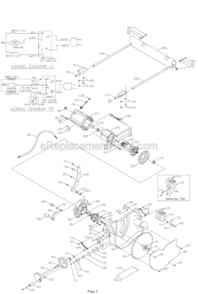 Page B Diagram and Parts List for 3812S  Porter Cable Tool Stand & Cart